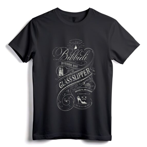 T-Shirt mit Disney-Zitat und kursivem Poster Cinderella  offiziell lizenziertes, inspirierendes T-Shirt für Disney-Fans