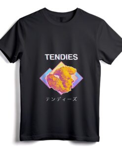 Vaporwave Tendies Chicken Tenders Japanisches Kanji Tank Top - Retro 1980er Harajuku Streetwear für traurige Jungen und traurige Mädchen